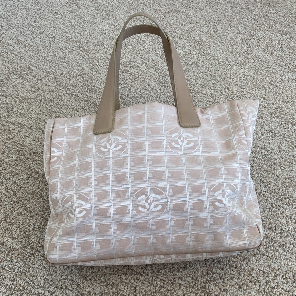 Chanel Beige Travel Line Tote